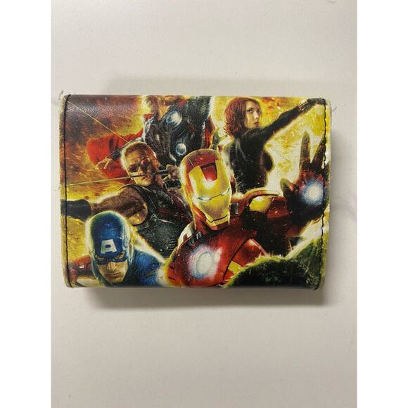 Marvel Mens Wallet Trifold Ironman,Thor Hulk Captain America Widow Hawkeye White - Picture 2 of 11